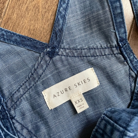 Azure Skies Senryu Romper | Aritzia TNA Short Overalls - Picture 3 of 4